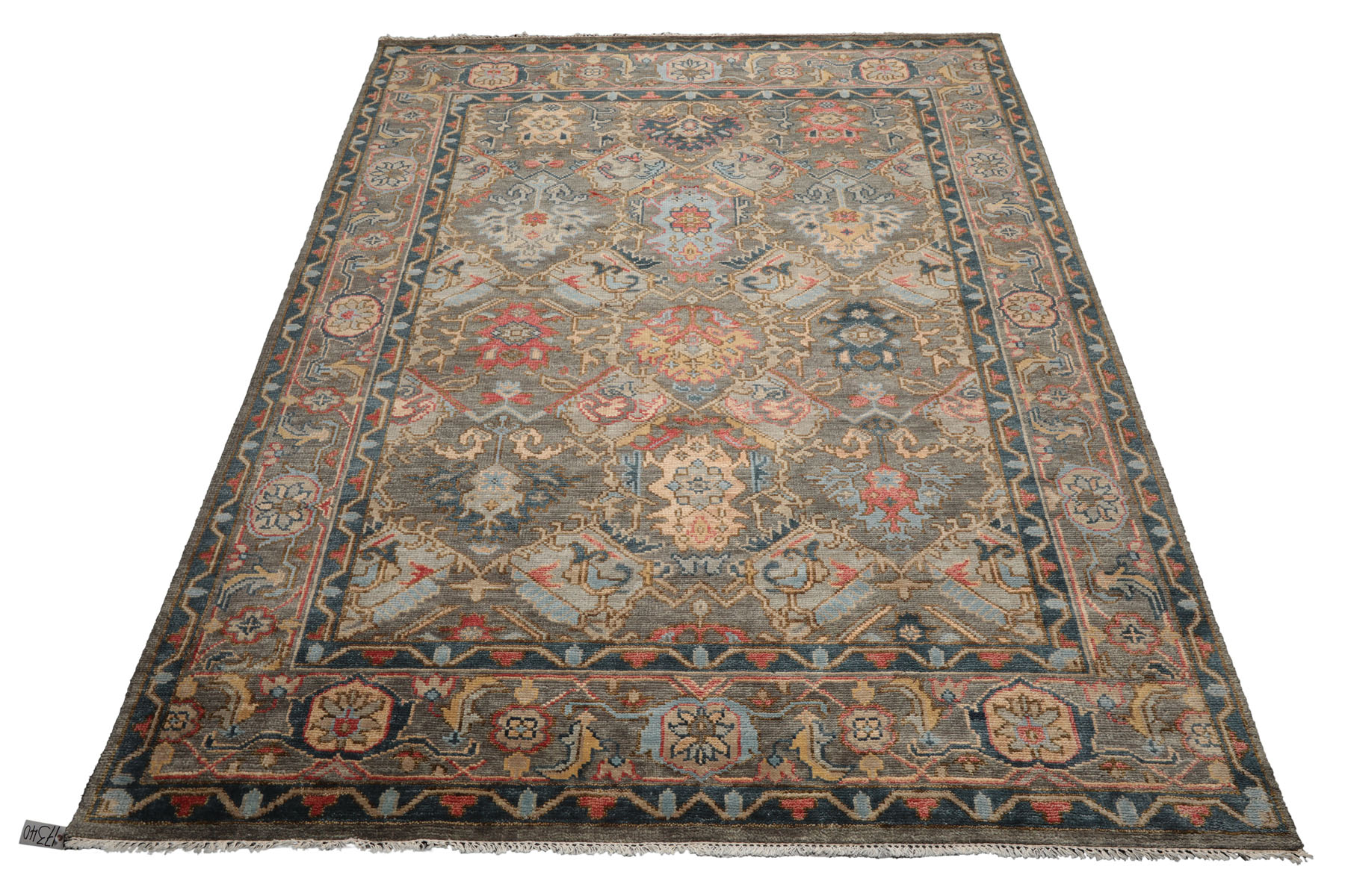 LoomBloom Multi Size Muted Turkish Oushak Hand Knotted Wool Area Rug Gray - Picture 30 of 80