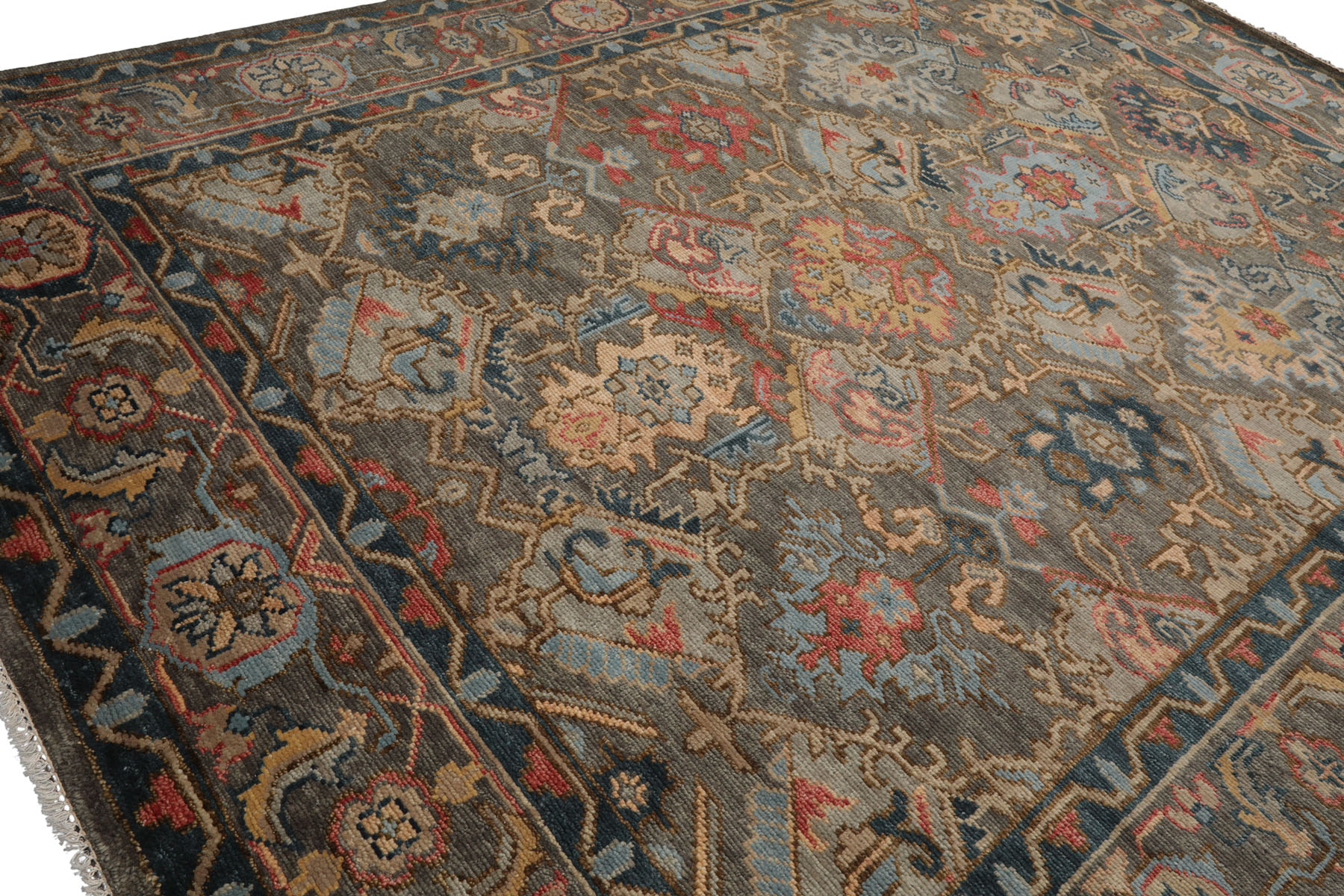LoomBloom Multi Size Muted Turkish Oushak Hand Knotted Wool Area Rug Gray - Picture 38 of 80