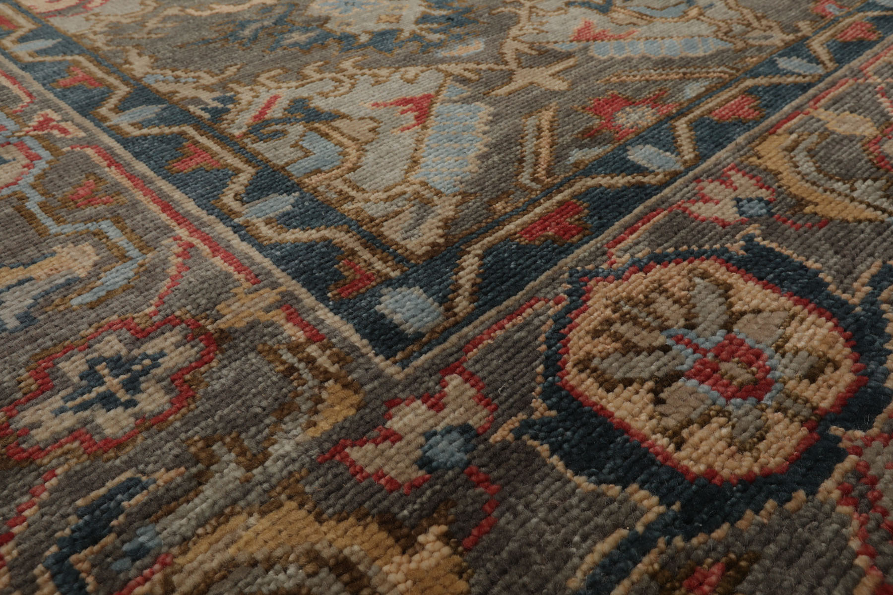 LoomBloom Multi Size Muted Turkish Oushak Hand Knotted Wool Area Rug Gray - Picture 35 of 80