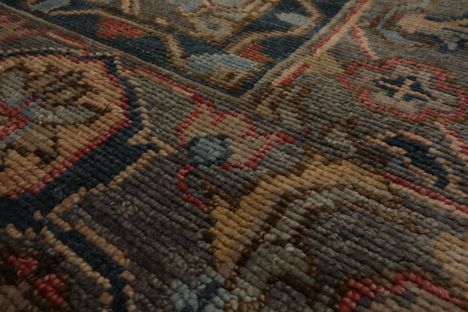 LoomBloom Multi Size Muted Turkish Oushak Hand Knotted Wool Area Rug Gray - Picture 43 of 80