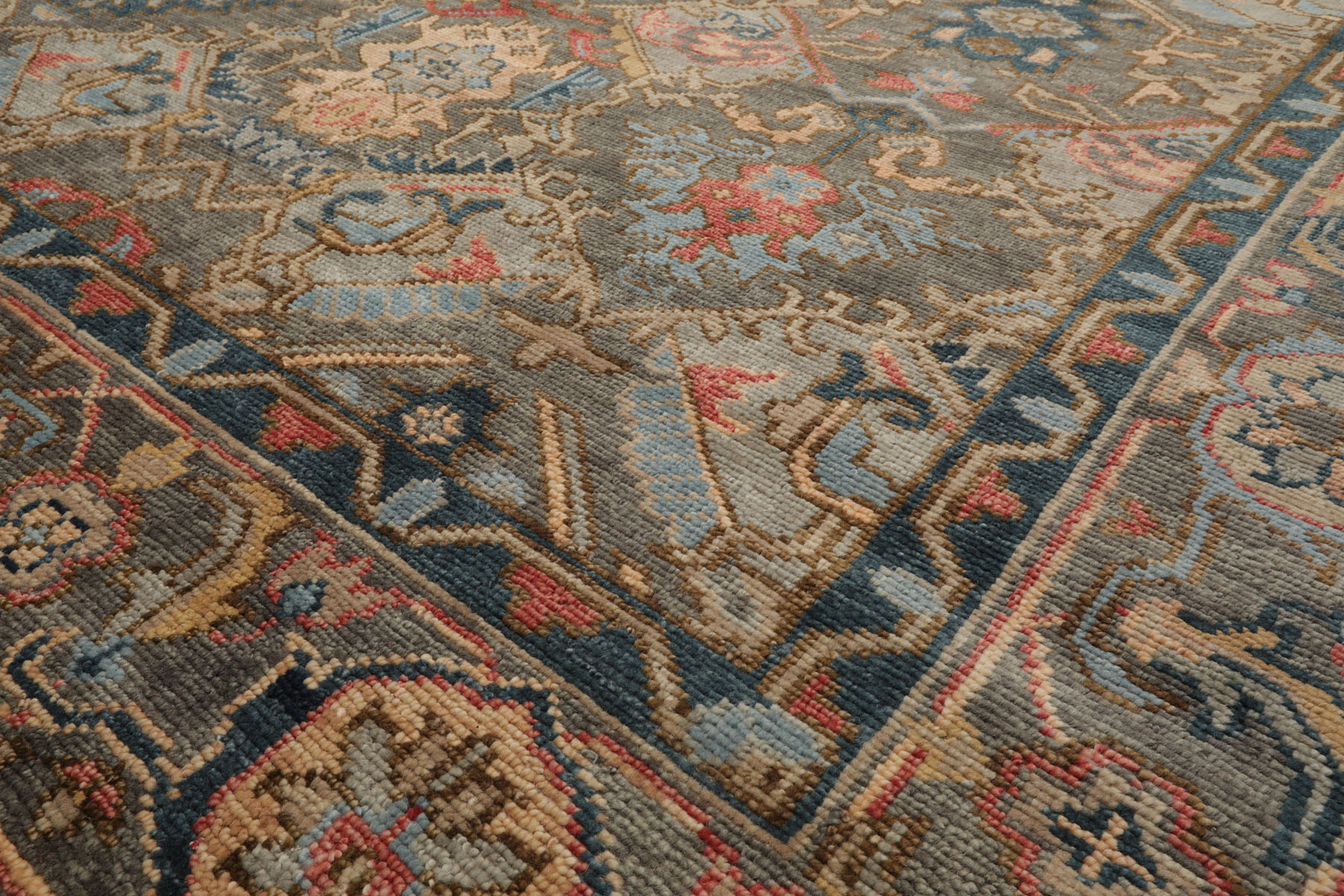 LoomBloom Multi Size Muted Turkish Oushak Hand Knotted Wool Area Rug Gray - Picture 54 of 80