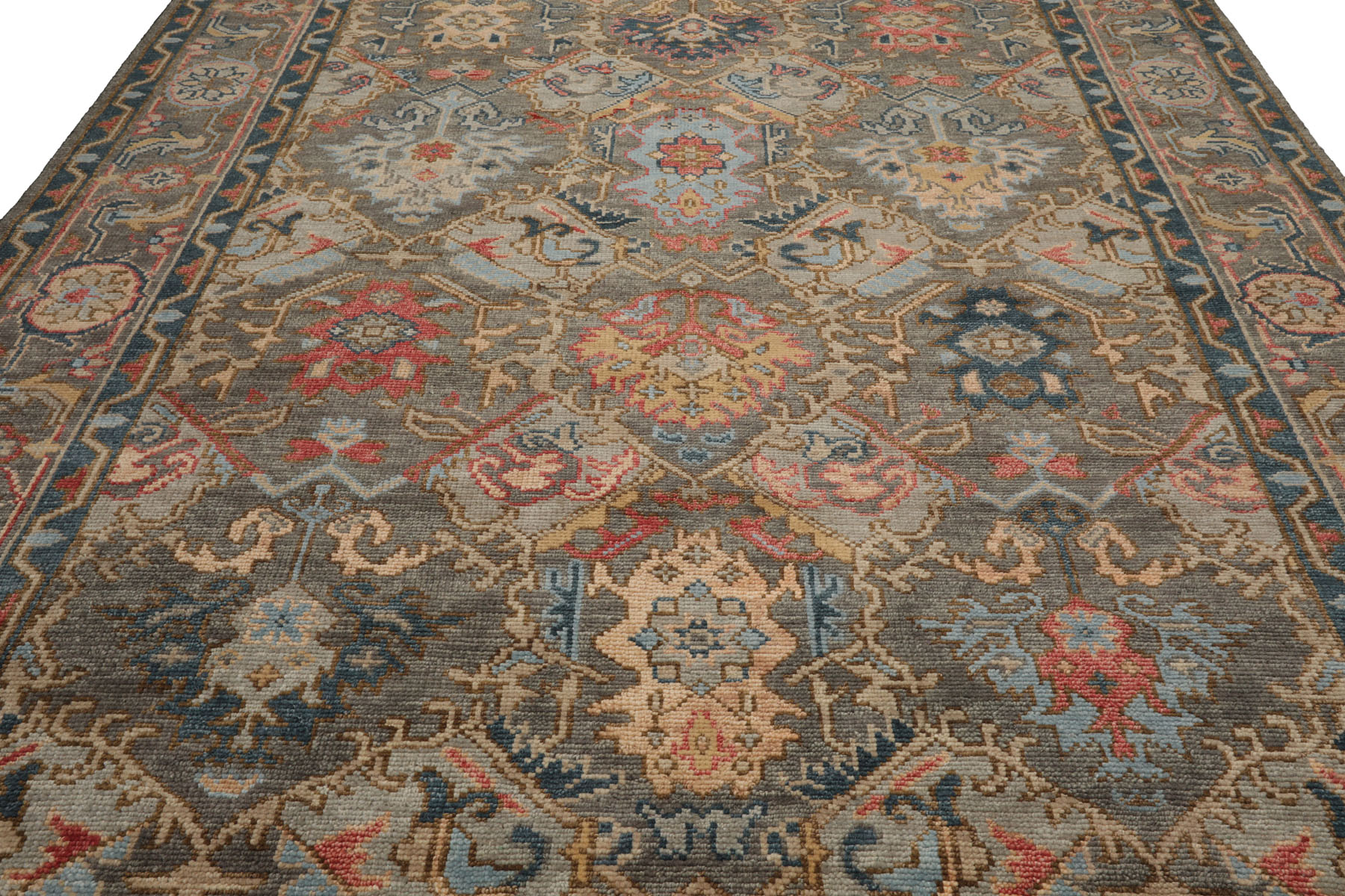 LoomBloom Multi Size Muted Turkish Oushak Hand Knotted Wool Area Rug Gray - Picture 77 of 80