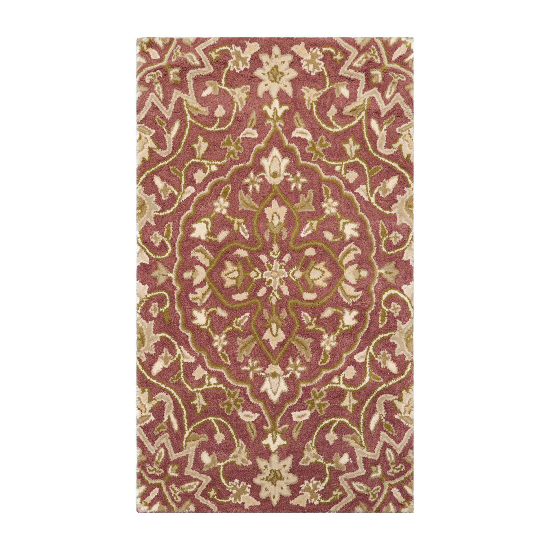 LoomBloom Multi Size Hand Tufted Floral Wool Oriental Area Rug Pomegranate
