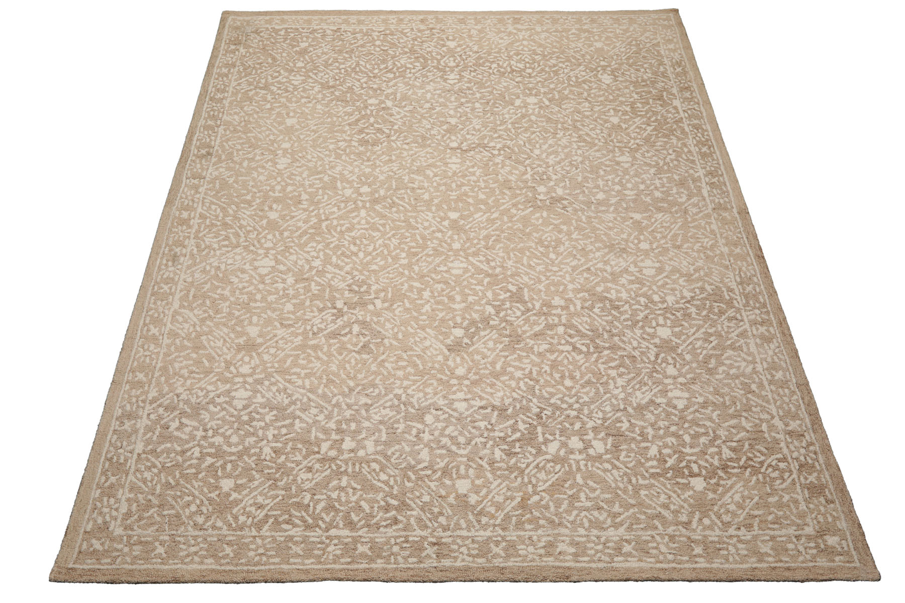 HAND HOOKED TRANSITIONAL Wool LoomBloom Multi Sizes Tan Oriental Area Rug - Picture 20 of 40