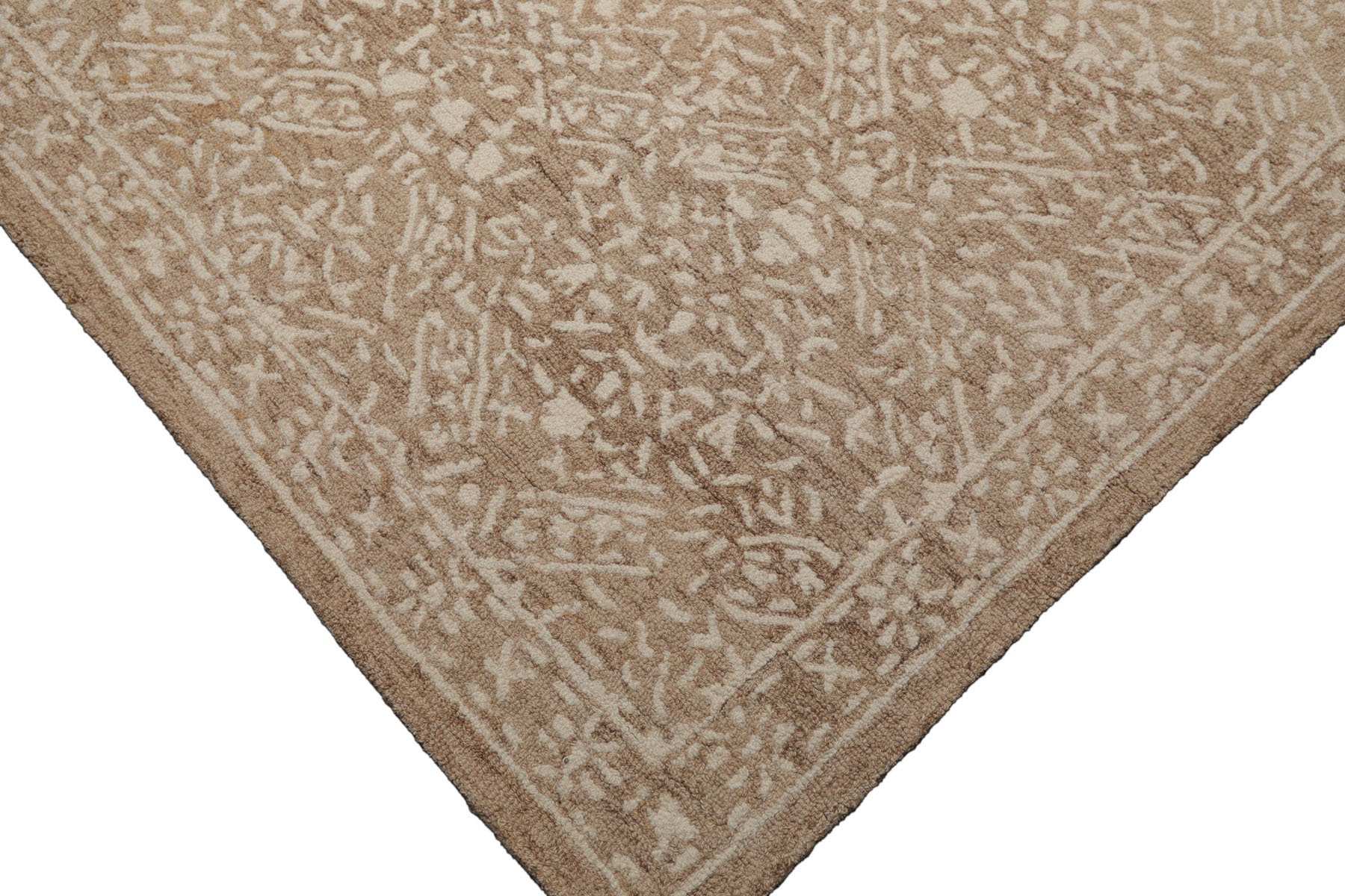 HAND HOOKED TRANSITIONAL Wool LoomBloom Multi Sizes Tan Oriental Area Rug - Picture 17 of 40