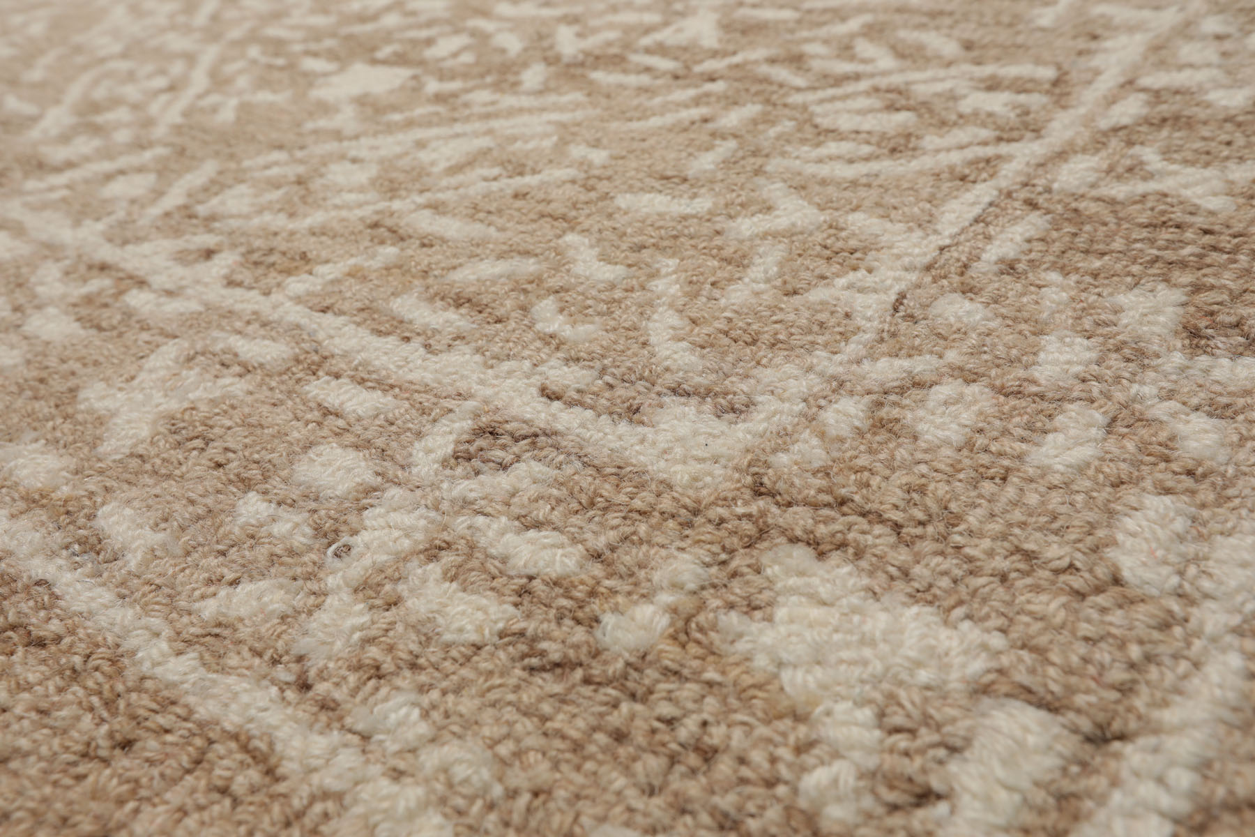 HAND HOOKED TRANSITIONAL Wool LoomBloom Multi Sizes Tan Oriental Area Rug - Picture 14 of 40