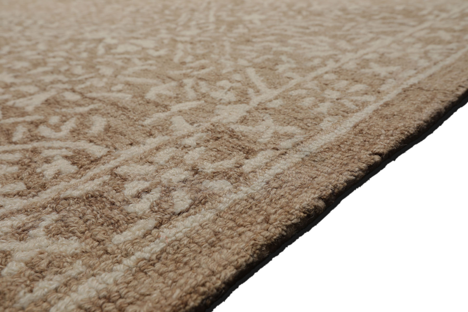 HAND HOOKED TRANSITIONAL Wool LoomBloom Multi Sizes Tan Oriental Area Rug - Picture 13 of 40