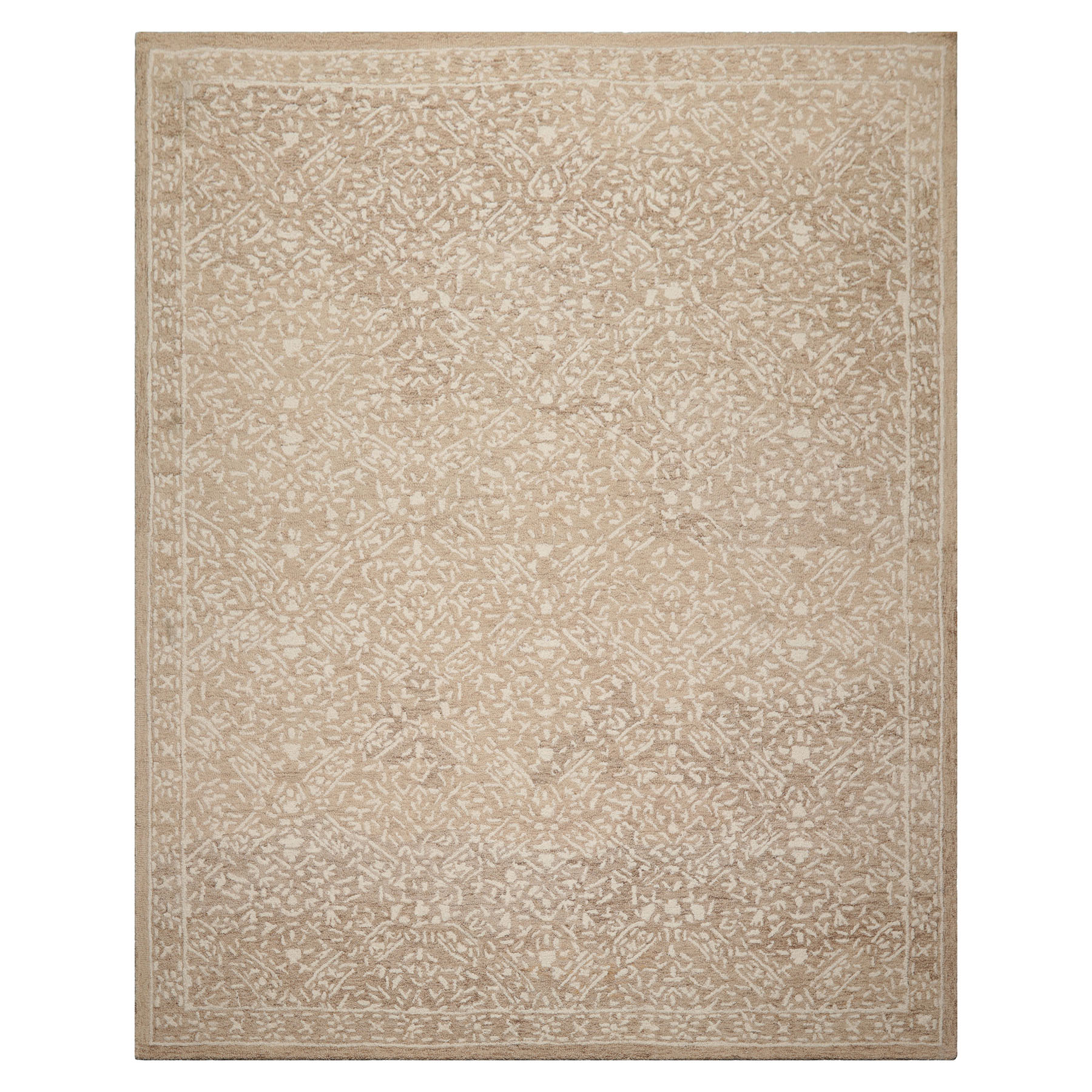 HAND HOOKED TRANSITIONAL Wool LoomBloom Multi Sizes Tan Oriental Area Rug - Picture 12 of 40