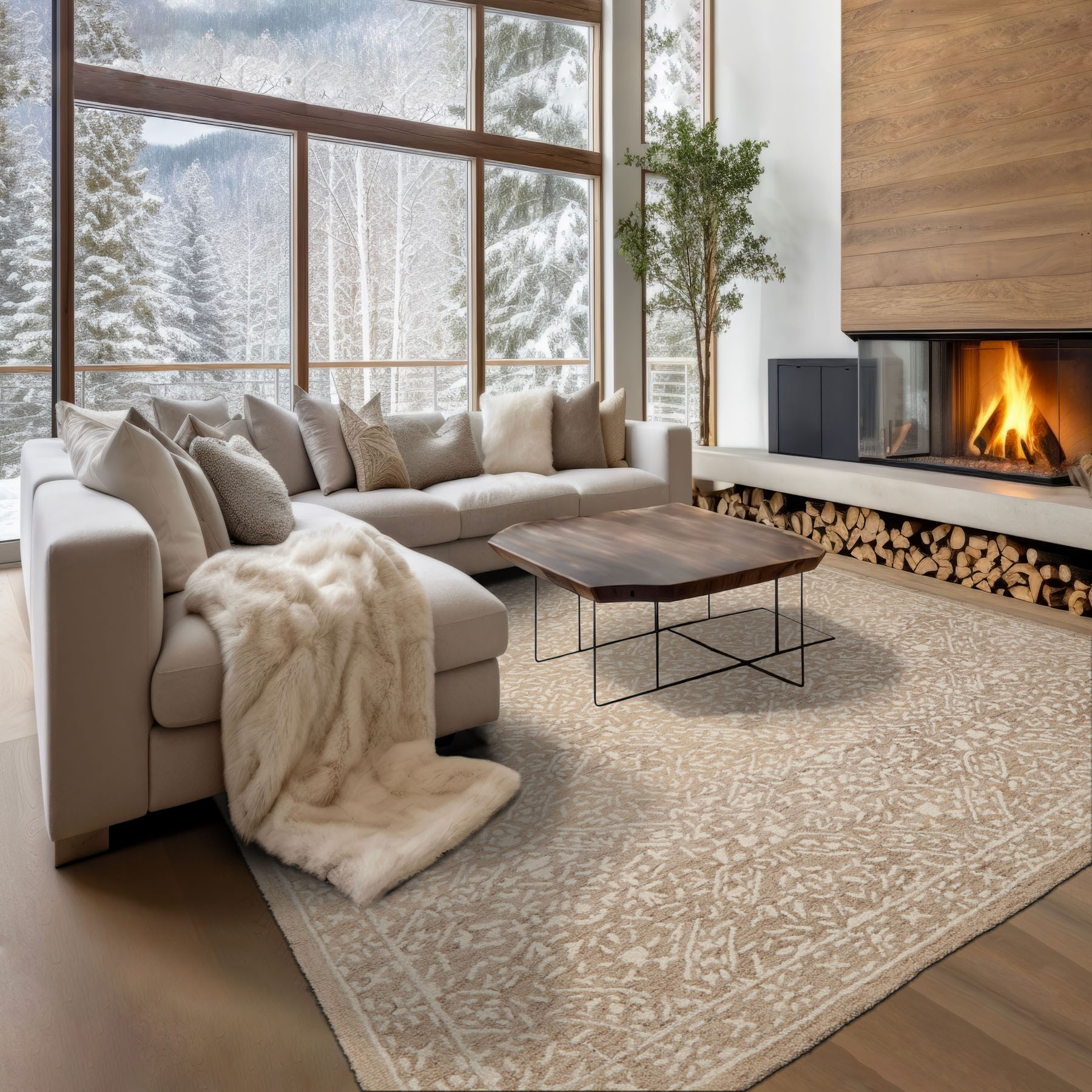 HAND HOOKED TRANSITIONAL Wool LoomBloom Multi Sizes Tan Oriental Area Rug - Picture 21 of 40