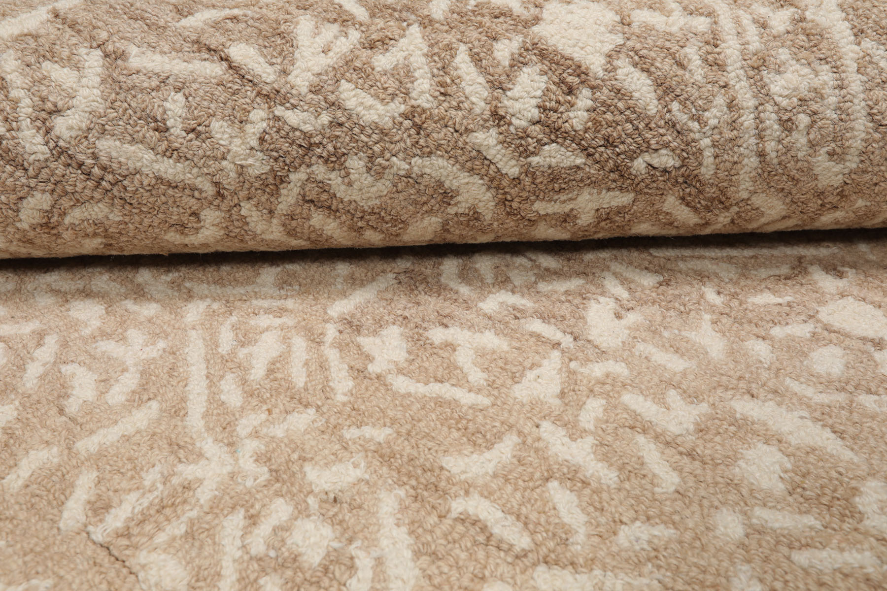 HAND HOOKED TRANSITIONAL Wool LoomBloom Multi Sizes Tan Oriental Area Rug - Picture 35 of 40