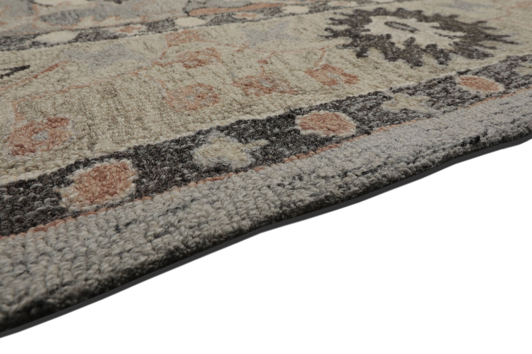 Arts & Crafts LoomBloom Multi Size Gray Hand Hooked Transitional Wool Area Rug - Picture 23 of 50