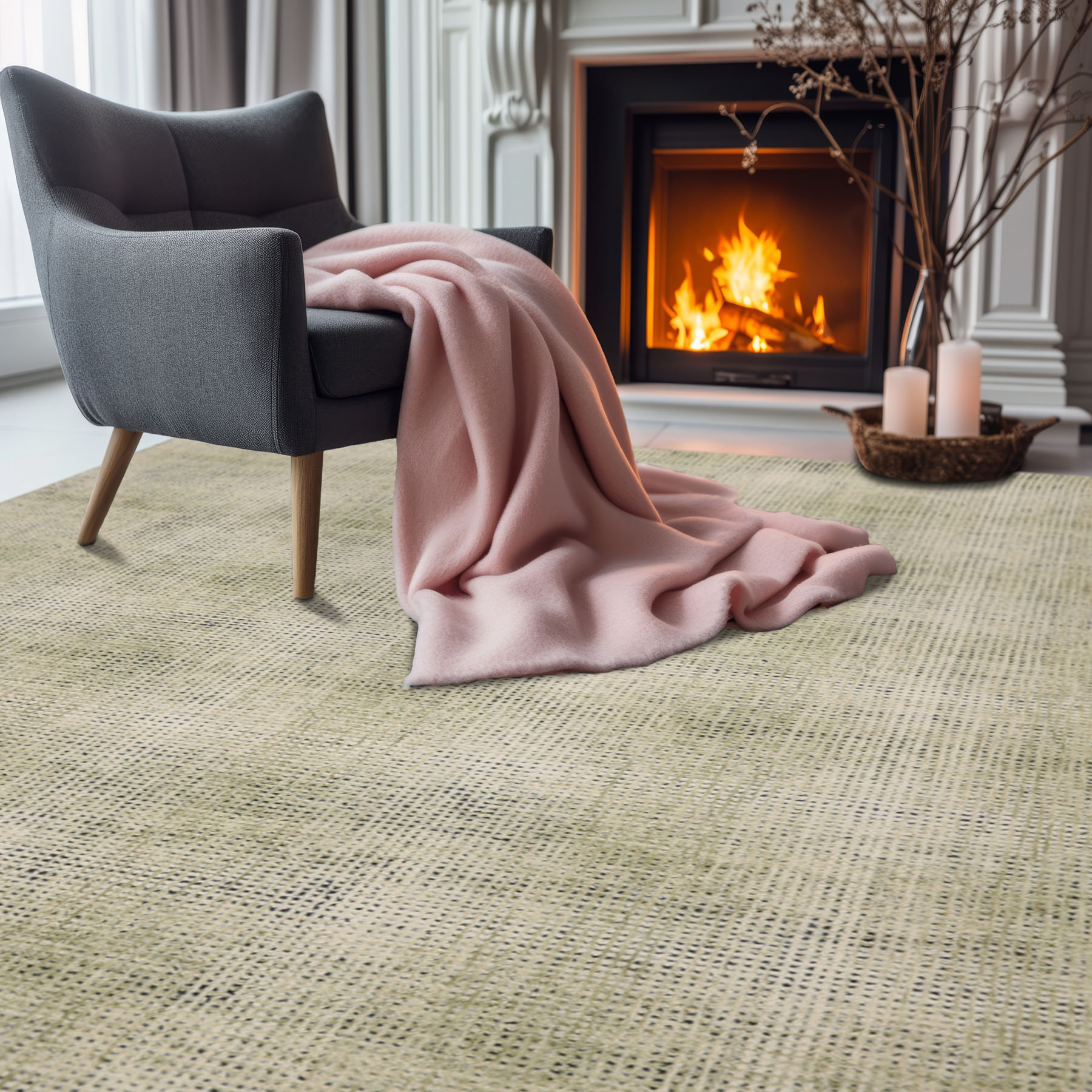 Multi Size LoomBloom Plaid Wool Ivory Hand Hooked Modern Oriental Area Rug - Picture 11 of 30