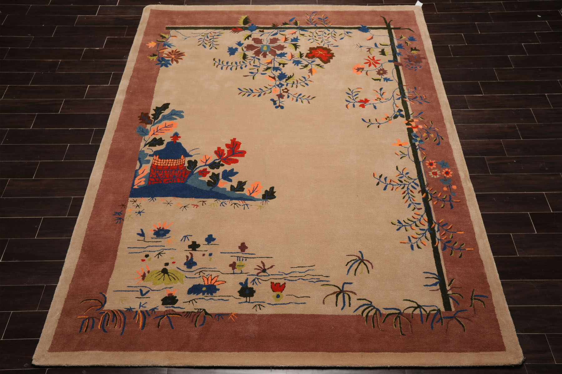 Multi Size Multi Color Hand Tufted Chinese Art Deco New Zealand Wool Area Rug