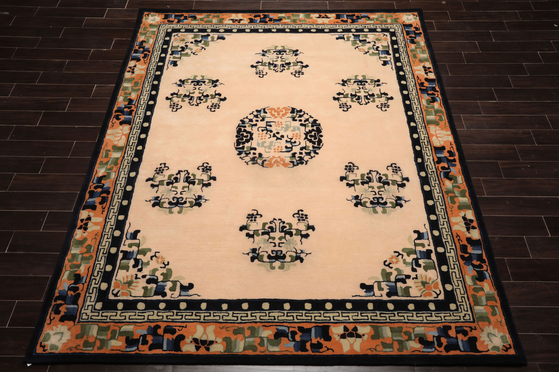 Multi Size Multi Color Hand Tufted Chinese Art Deco New Zealand Wool Area Rug