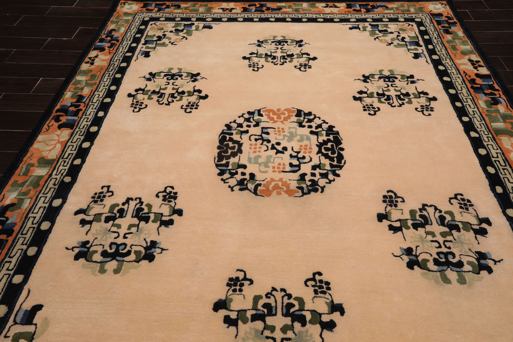 Multi Size Multi Color Hand Tufted Chinese Art Deco New Zealand Wool Area Rug