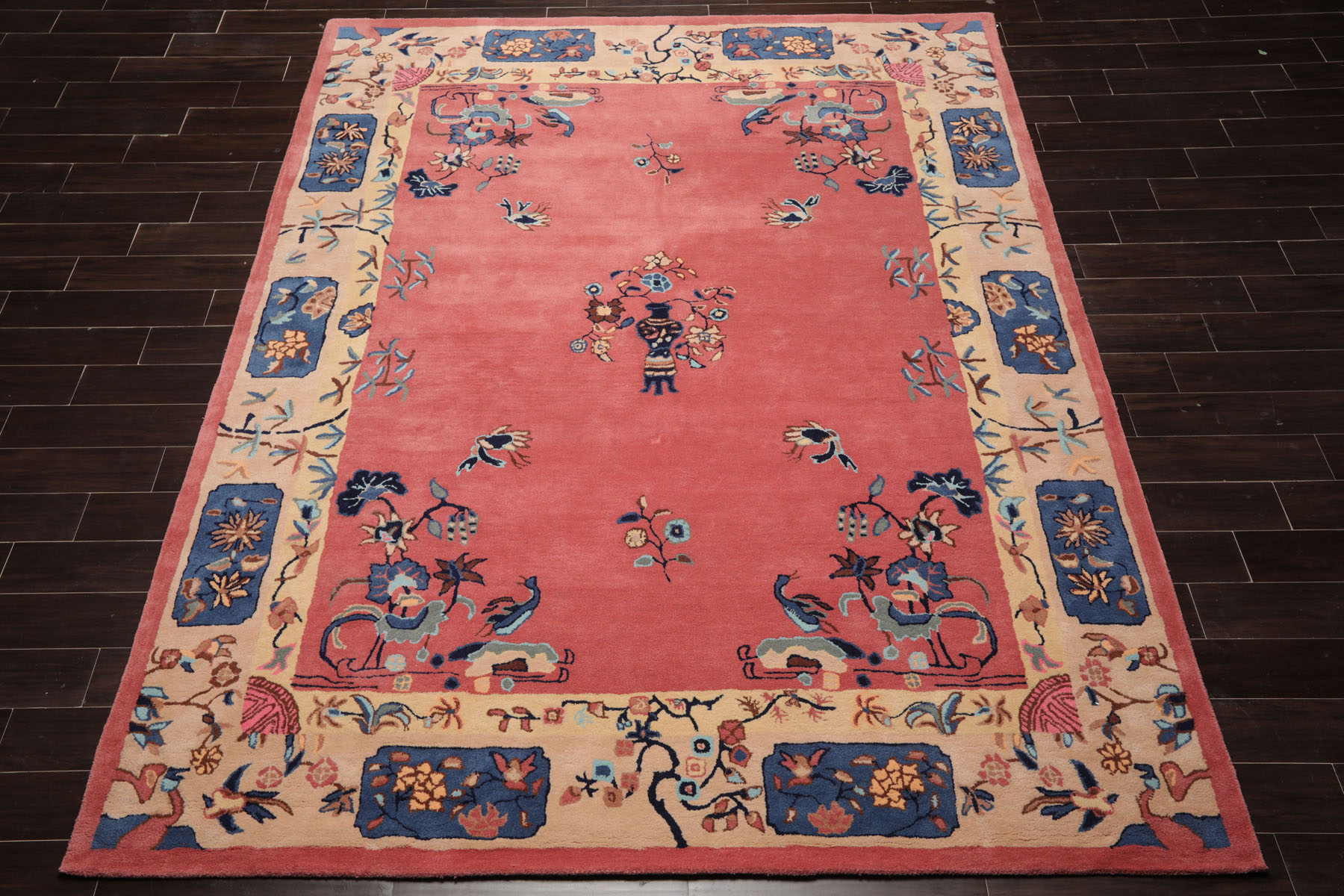 Multi Size Multi Color Hand Tufted Chinese Art Deco New Zealand Wool Area Rug