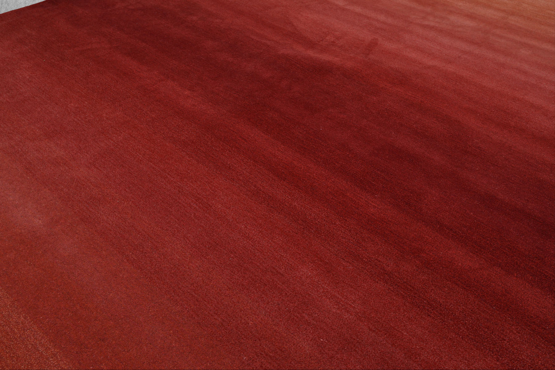 Alfombra acolchada a mano de lana contemporánea frambuesa ombre talla múltiple - Imagen 33 de 36