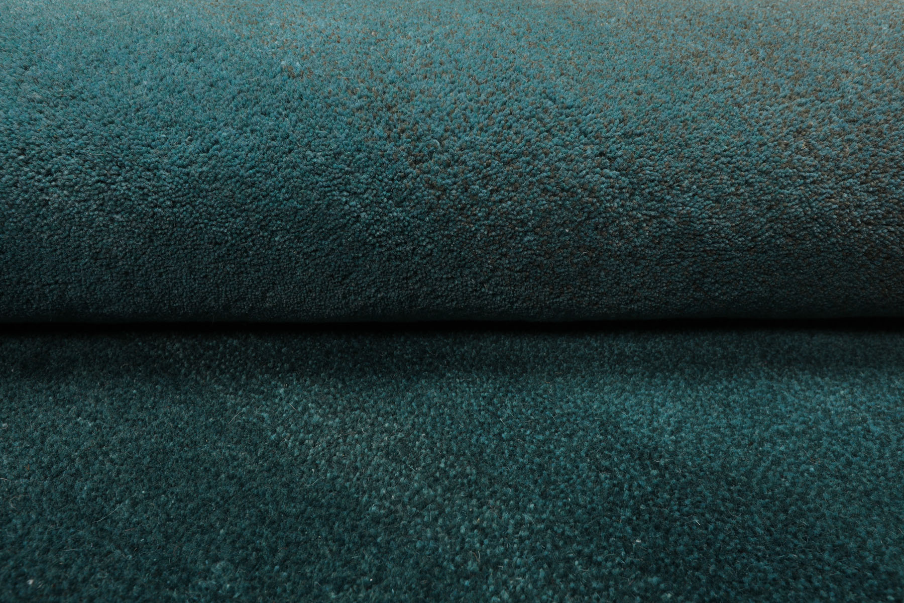 Multi Size Ombre Teal Wool Hand Tufted Contemporary Area Rug - Picture 21 of 36