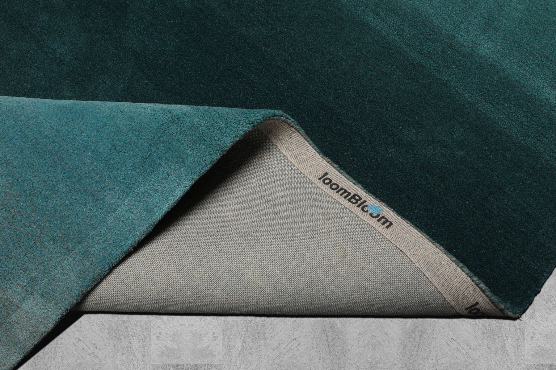 Multi Size Ombre Teal Wool Hand Tufted Contemporary Area Rug - Picture 20 of 36