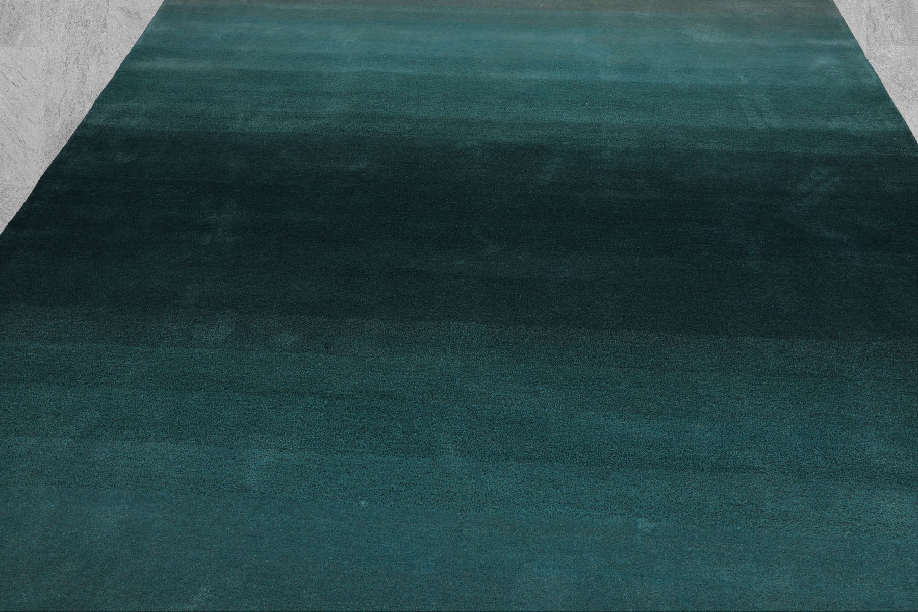 Multi Size Ombre Teal Wool Hand Tufted Contemporary Area Rug - Picture 33 of 36