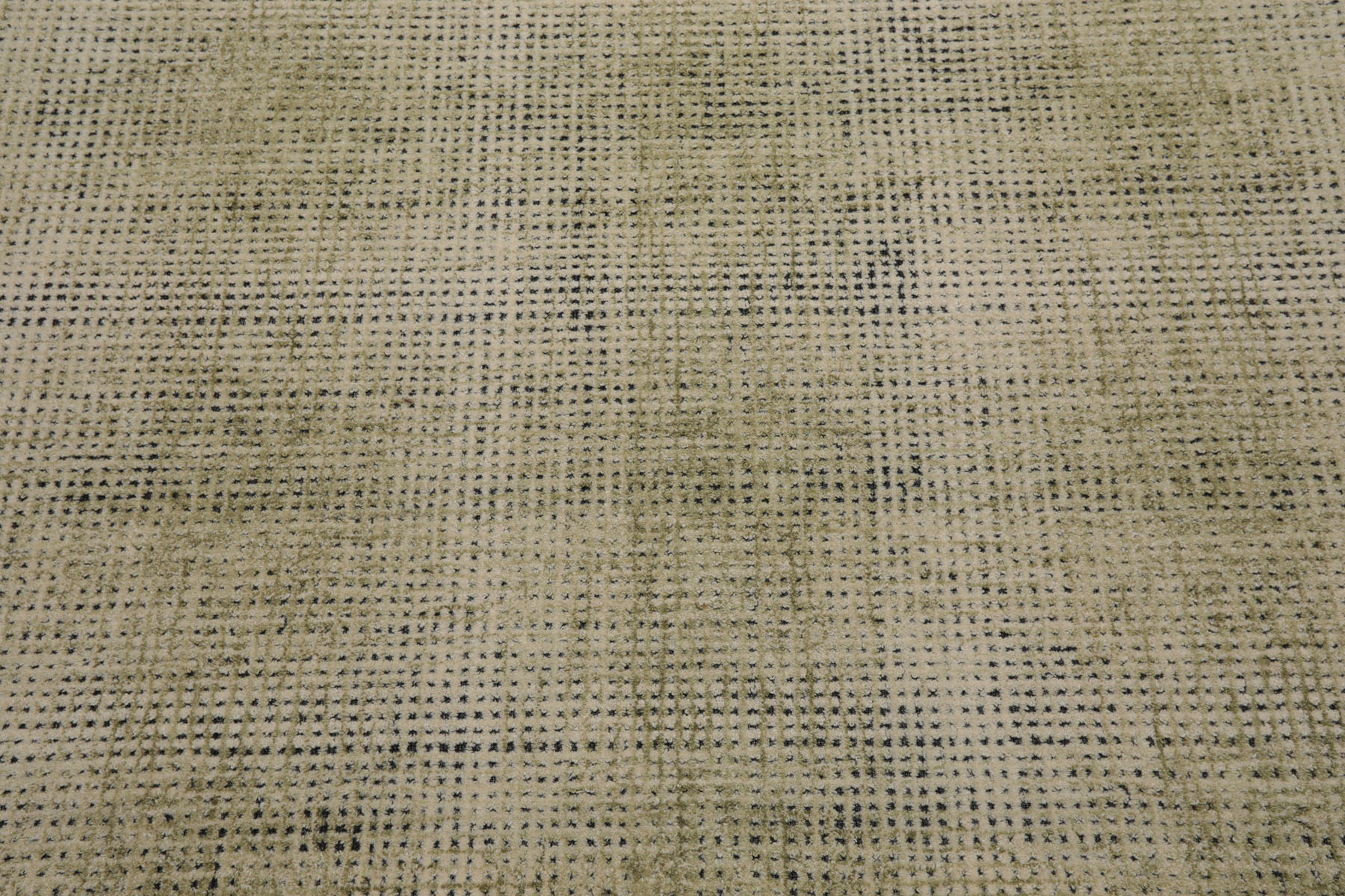 Tappeto contemporaneo LoomBloom multitaglia a quadri 100% lana gancio a mano salvia avorio - Foto 17 di 30