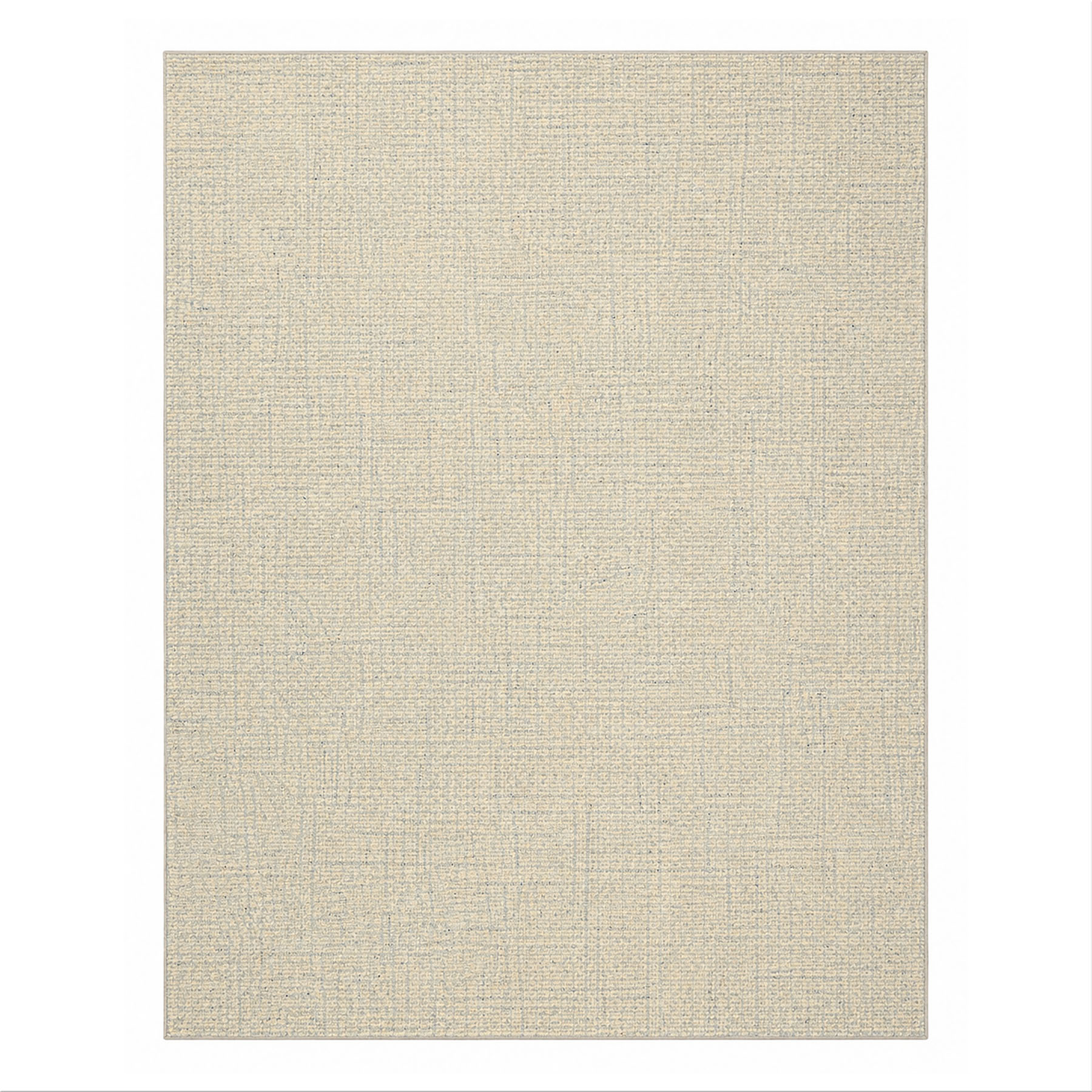Multi Size Hand Loomed Wool Ivory, Blue Berber Contemporary Handmade Rug