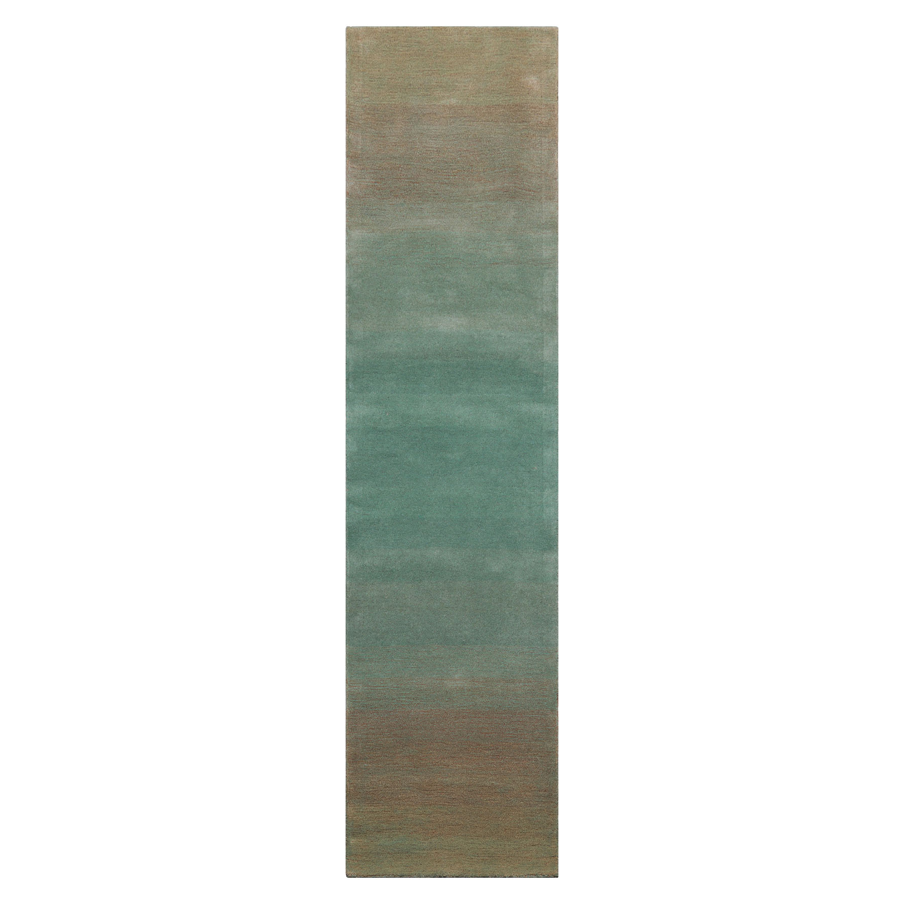 Multi Size LoomBloom Turquoise Hand Tufted Wool Modern Ombre Designer Area Rug