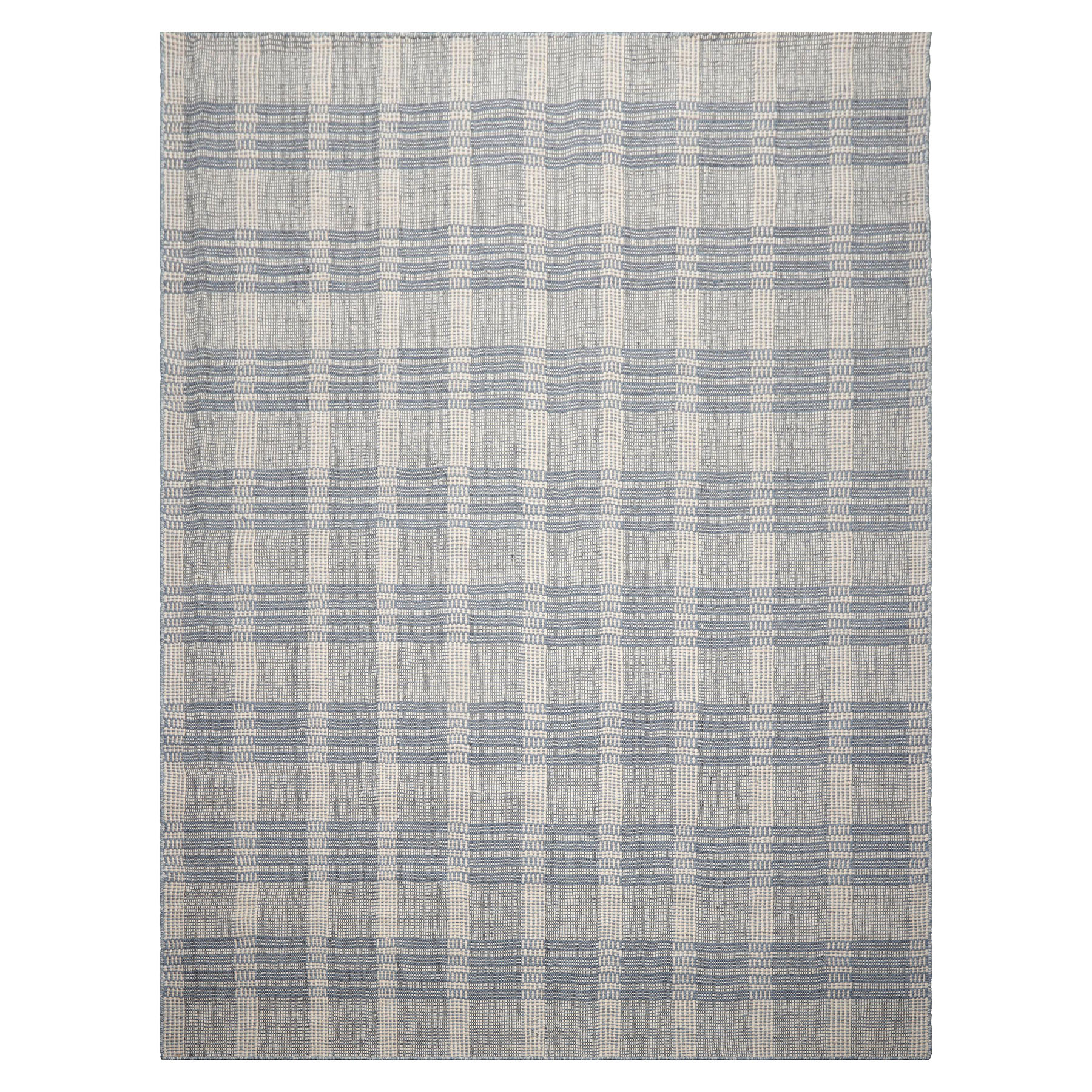 LoomBloom Multi Sizes Multi Color Hand Woven Flatweave Plaid 100% Wool Area Rug