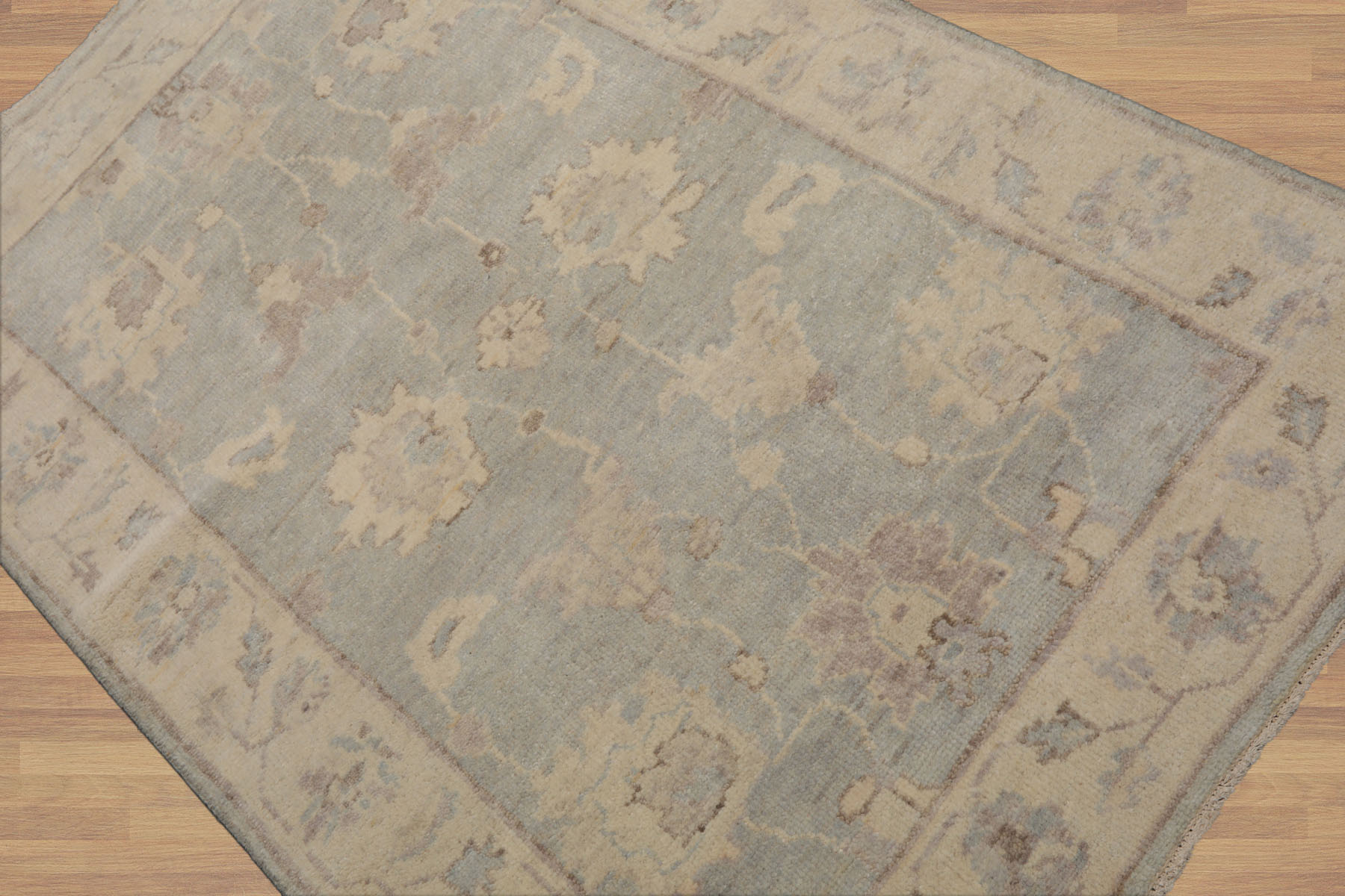 Multi Color 3x5 Hand Knotted Oushak 100% Wool Traditional Oriental Area Rug - Picture 40 of 63