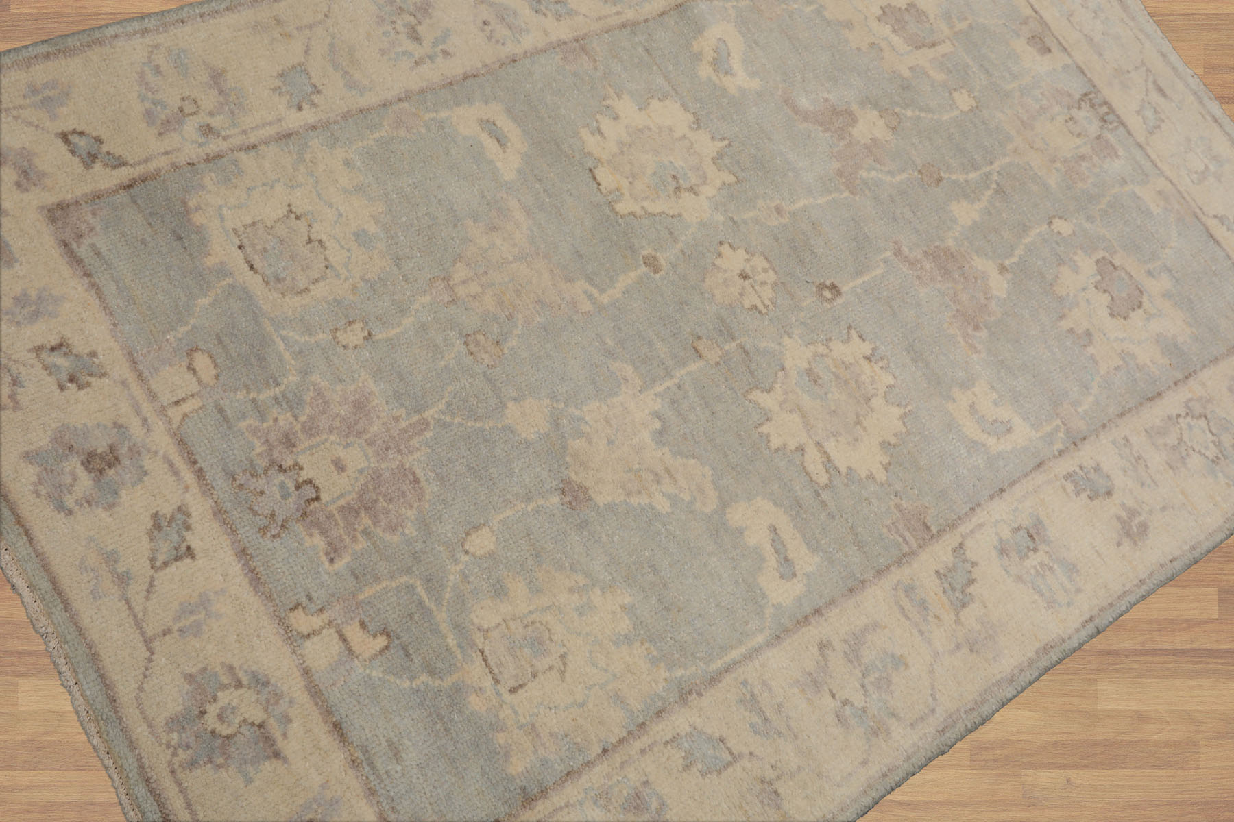 Multi Color 3x5 Hand Knotted Oushak 100% Wool Traditional Oriental Area Rug - Picture 39 of 63