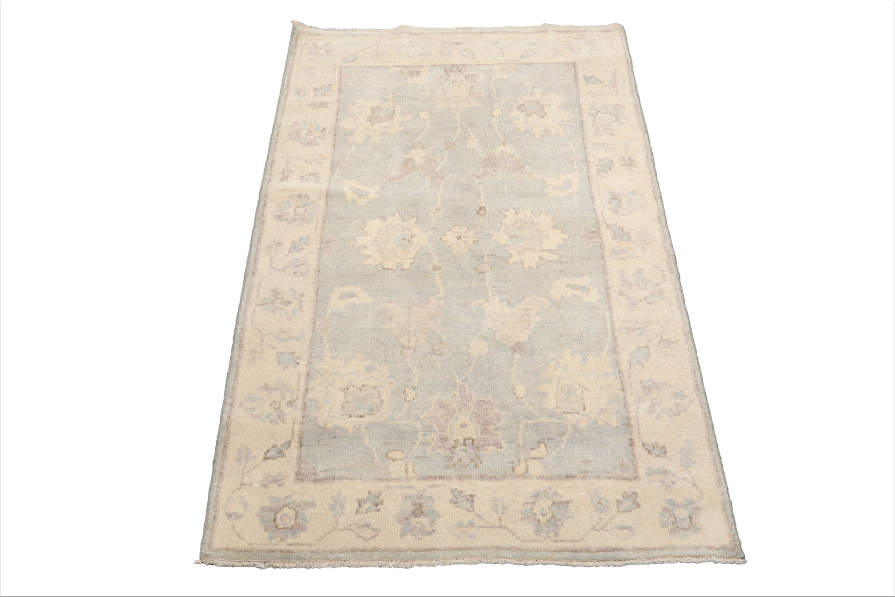 Multi Color 3x5 Hand Knotted Oushak 100% Wool Traditional Oriental Area Rug - Picture 37 of 63