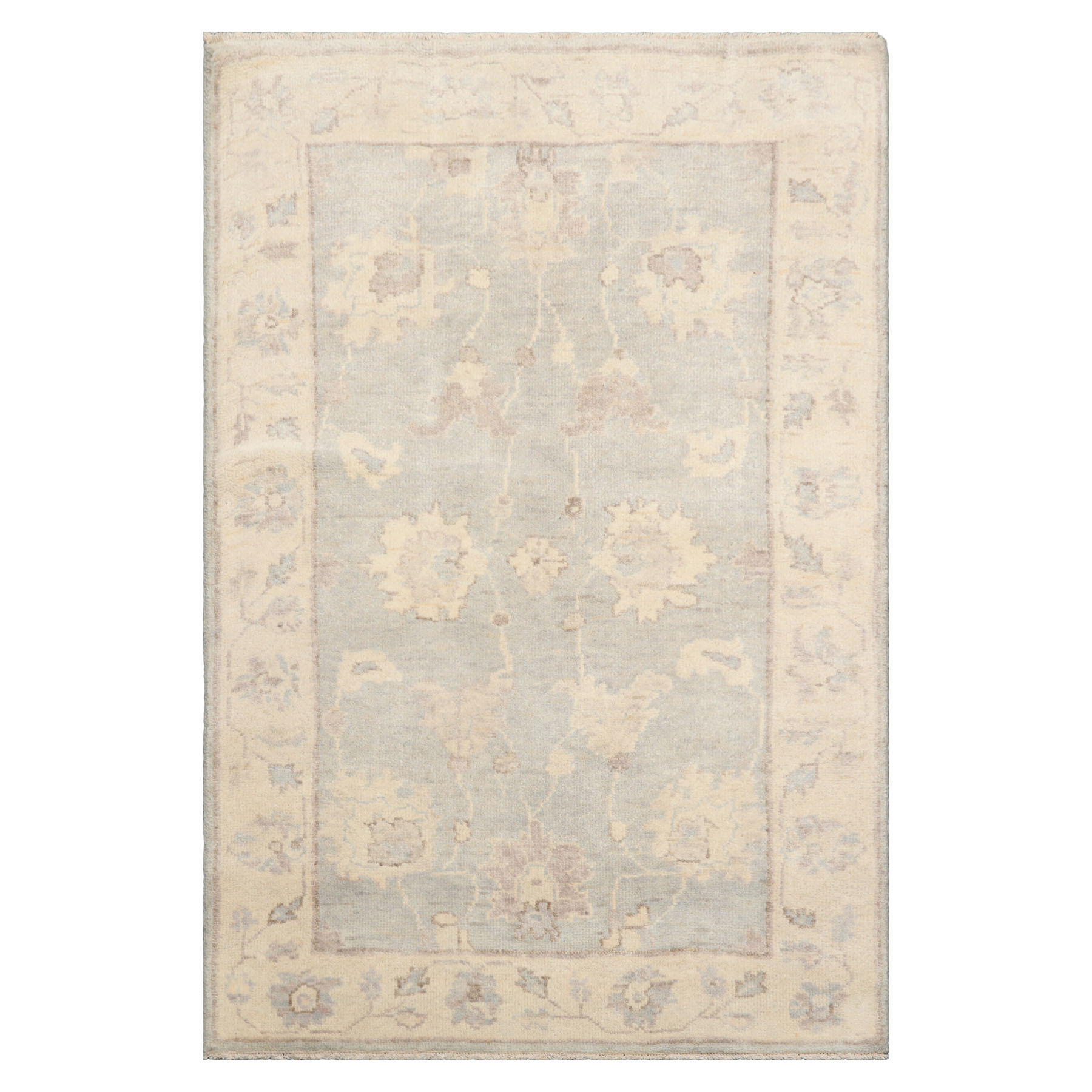 Multi Color 3x5 Hand Knotted Oushak 100% Wool Traditional Oriental Area Rug - Picture 36 of 63