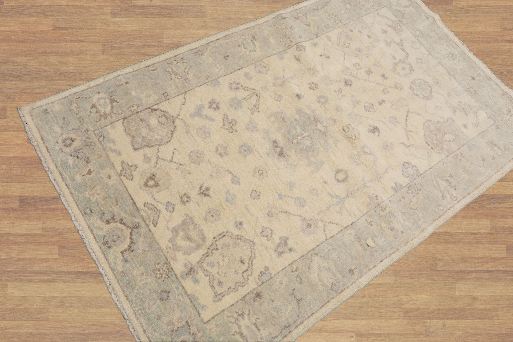 Multi Color 3x5 Hand Knotted Oushak 100% Wool Traditional Oriental Area Rug - Picture 47 of 63