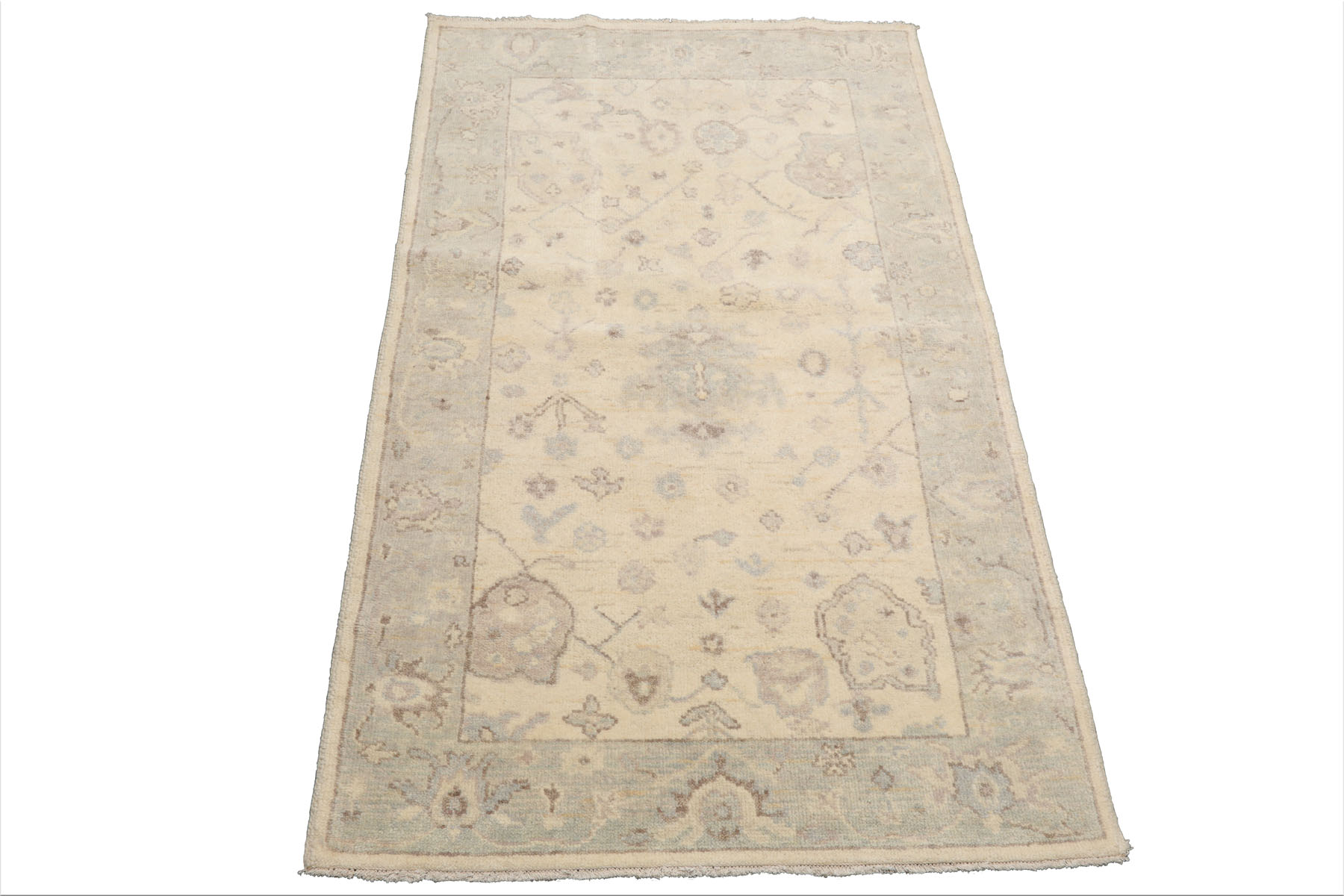 Multi Color 3x5 Hand Knotted Oushak 100% Wool Traditional Oriental Area Rug - Picture 44 of 63