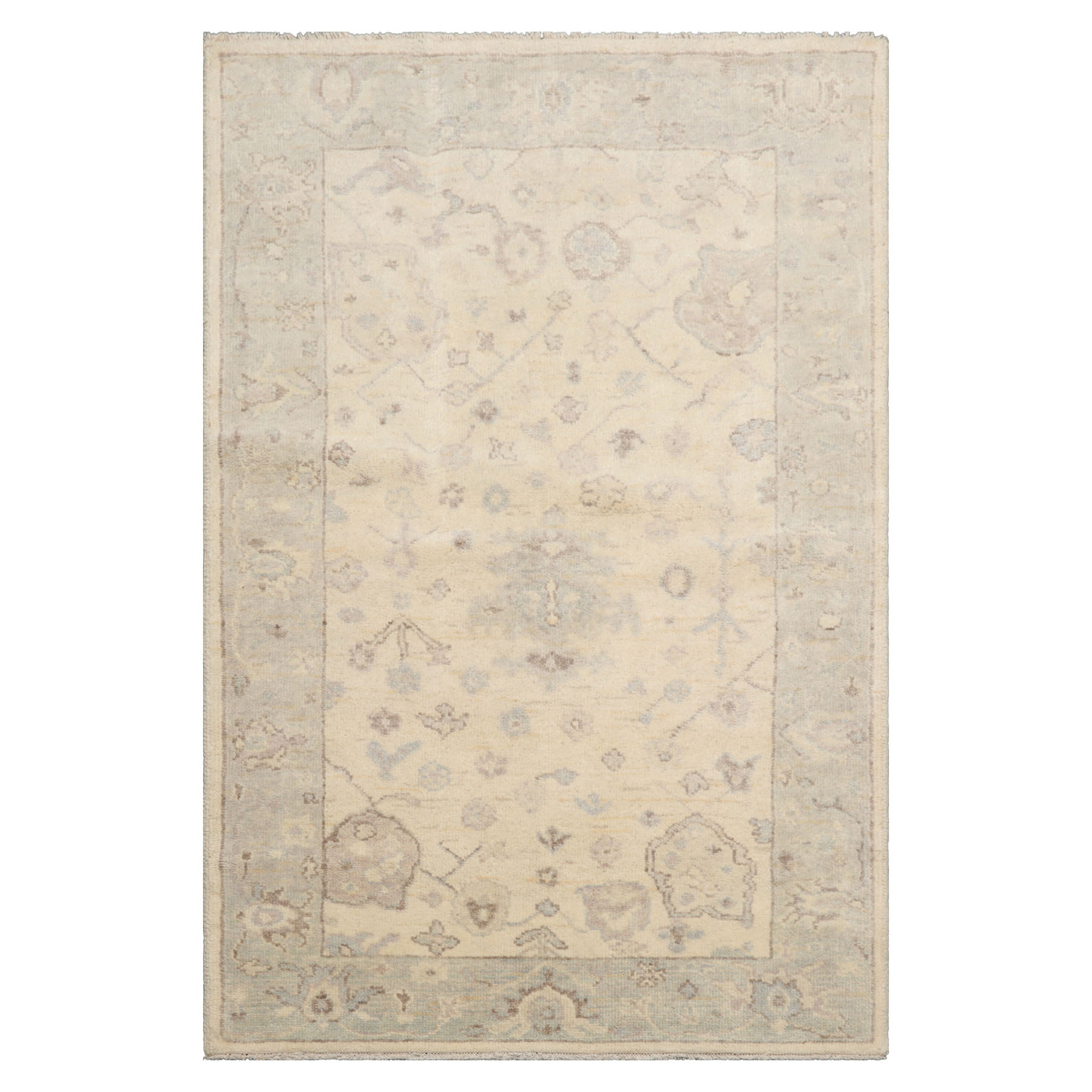 Multi Color 3x5 Hand Knotted Oushak 100% Wool Traditional Oriental Area Rug - Picture 43 of 63