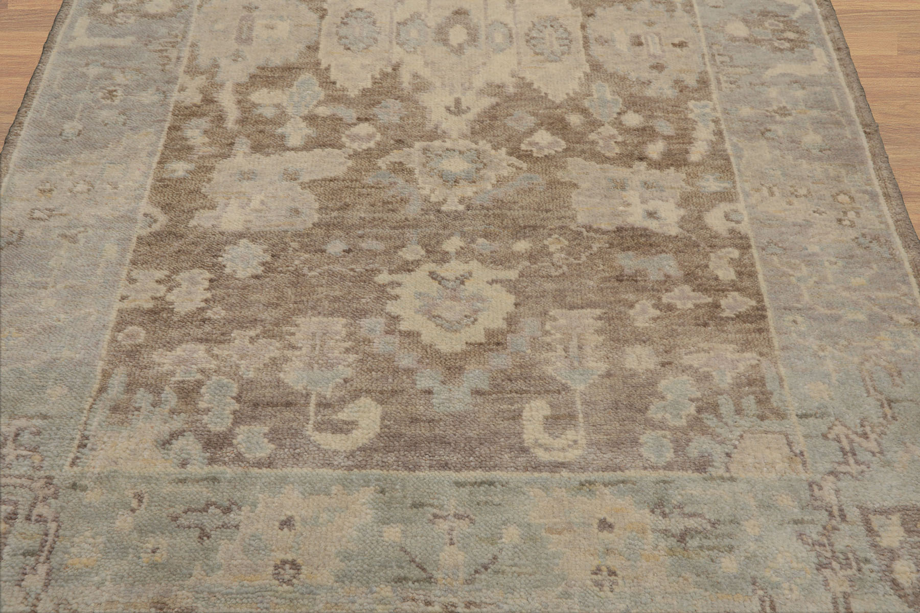 Multi Color 3x5 Hand Knotted Oushak 100% Wool Traditional Oriental Area Rug - Picture 52 of 63