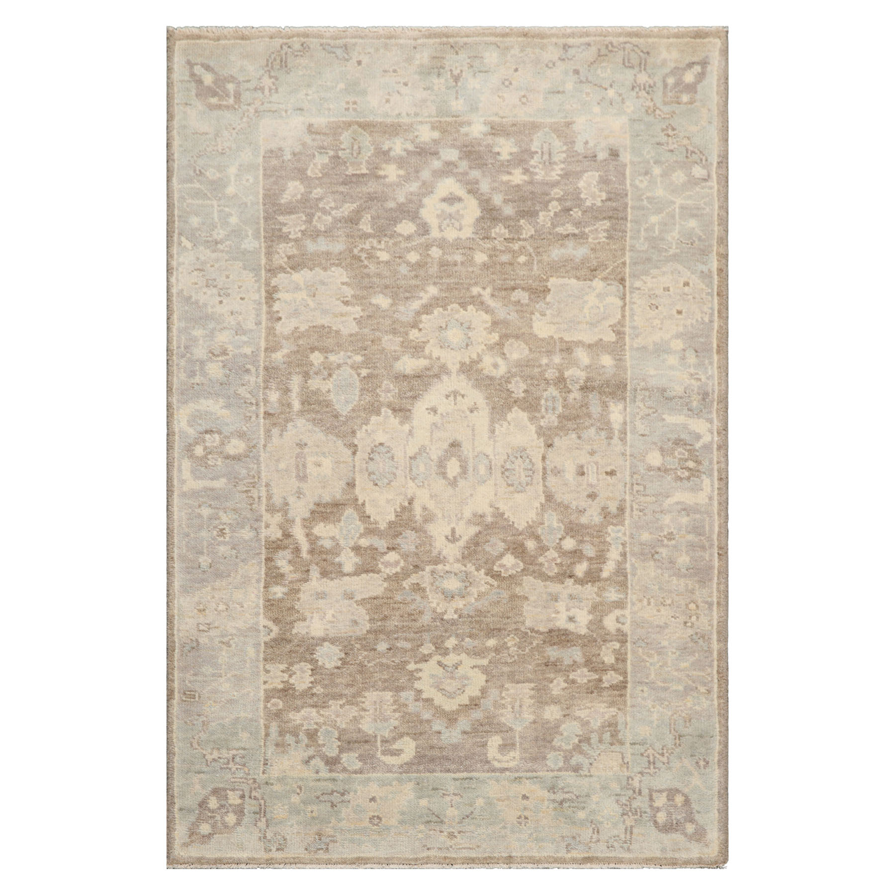 Multi Color 3x5 Hand Knotted Oushak 100% Wool Traditional Oriental Area Rug - Picture 50 of 63