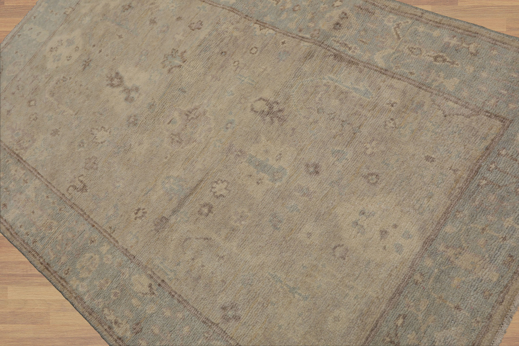 Multi Color 3x5 Hand Knotted Oushak 100% Wool Traditional Oriental Area Rug - Picture 61 of 63