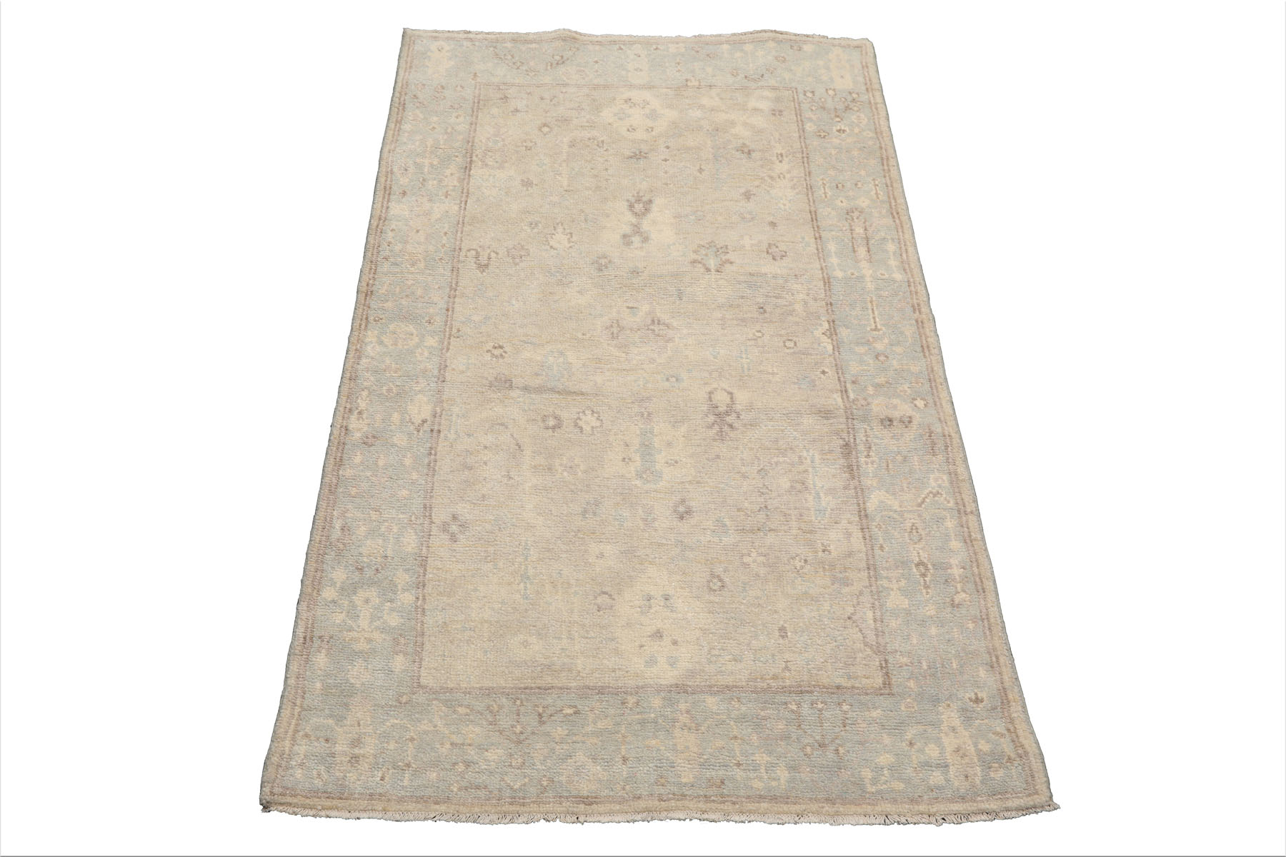 Multi Color 3x5 Hand Knotted Oushak 100% Wool Traditional Oriental Area Rug - Picture 58 of 63