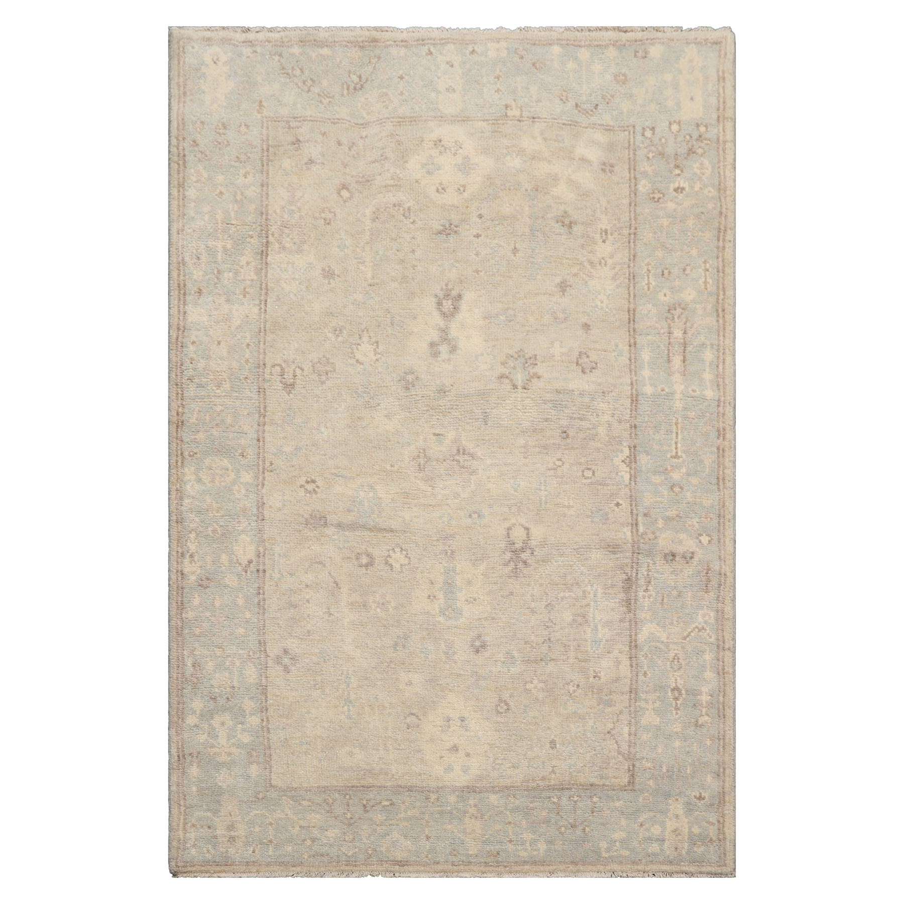 Multi Color 3x5 Hand Knotted Oushak 100% Wool Traditional Oriental Area Rug - Picture 57 of 63
